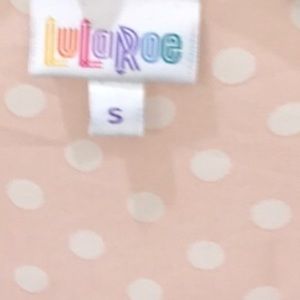 LulaRoe Pink Polka Dot with Fringe